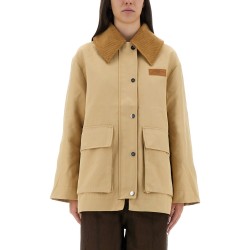 CAMEL TWILL MIDI JACKET