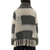 PATCHWORK JERSEY WITH BANGS