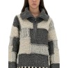 PATCHWORK JERSEY WITH BANGS