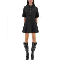 MINI DRESS WITH SCALLOPED BUTTONS
