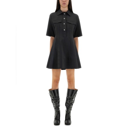MINI DRESS WITH SCALLOPED BUTTONS