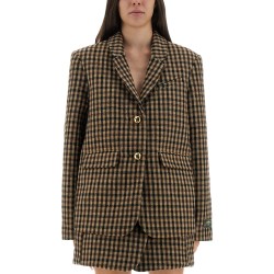 CHECKED WOOL BLAZER