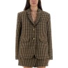 CHECKED WOOL BLAZER