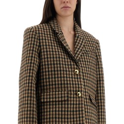 CHECKED WOOL BLAZER