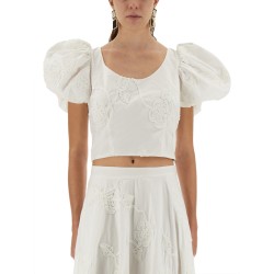 COTTON TOP WITH PUFF SLEEVES