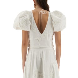 COTTON TOP WITH PUFF SLEEVES