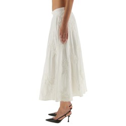 FLORAL MIDI SKIRT