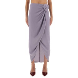 ASYMMETRICAL SKIRT WITH DICTATION