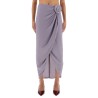 ASYMMETRICAL SKIRT WITH DICTATION