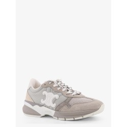 Trio Lace Up suede and mesh sneakers