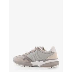 Trio Lace Up suede and mesh sneakers
