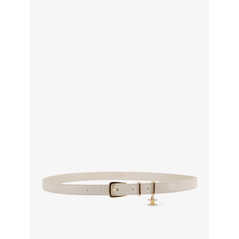 Leather belt with Triomphe detail