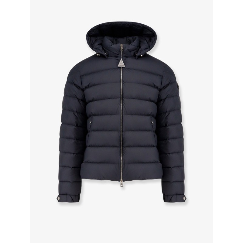 Arneb down jacket with ton-sur-ton logo patch