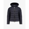Arneb down jacket with ton-sur-ton logo patch