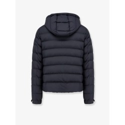 Arneb down jacket with ton-sur-ton logo patch