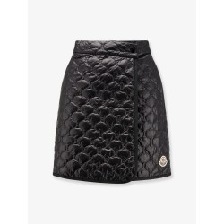 Nylon skirt with Logo patch