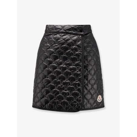 Nylon skirt with Logo patch