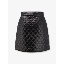 Nylon skirt with Logo patch