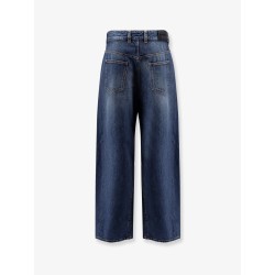 Twisted re-washed denim jeans