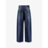 Twisted re-washed denim jeans