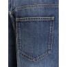 Twisted re-washed denim jeans
