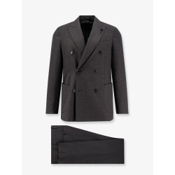Roma double-breasted wool suit