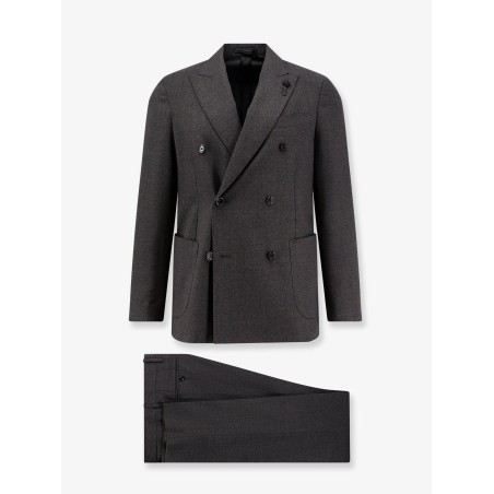 Roma double-breasted wool suit