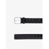 Leather belt with Intrecciato motif