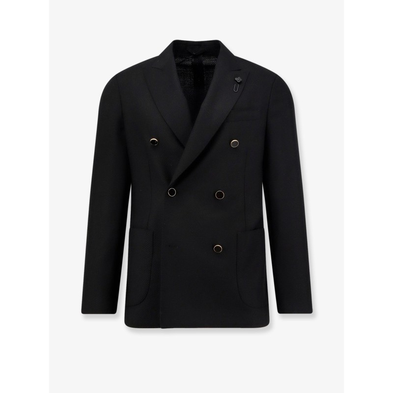 Roma double-breasted wool blazer