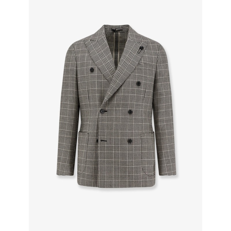 Roma double-breasted virgin wool blazer