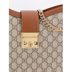 Padlock Supreme GG fabric and leather shoulder bag
