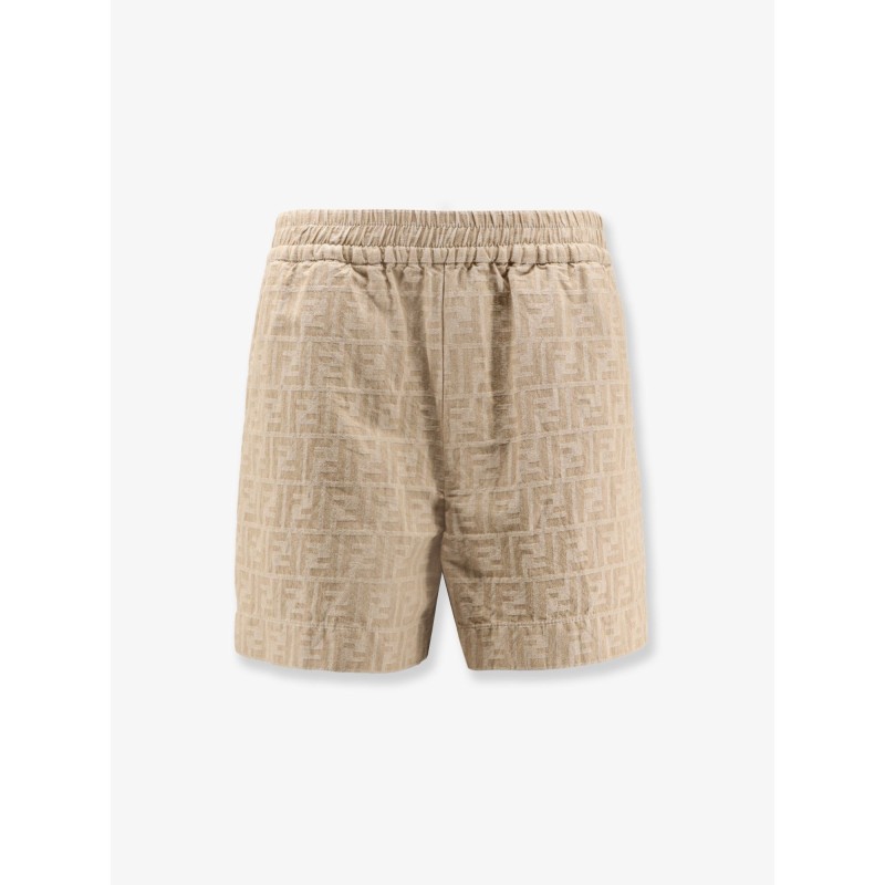 FF cotton and linen shorts