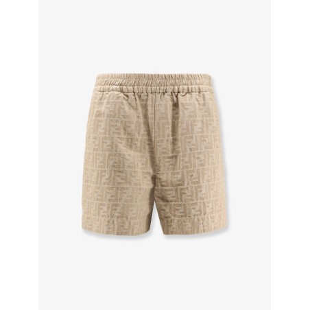 FF cotton and linen shorts