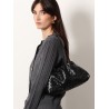 Leather Dustbag clutch with Intrecciato motif