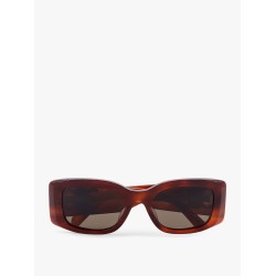 Triomphe XL 01 acetate sunglasses with leather glasses case