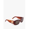 Triomphe XL 01 acetate sunglasses with leather glasses case