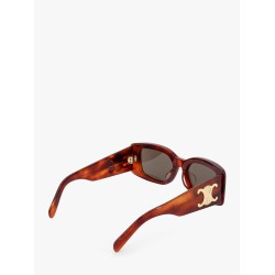 Triomphe XL 01 acetate sunglasses with leather glasses case