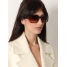 Gucci rosso ancora rounded sunglasses