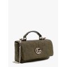 Mini gg milano leather handbag with all-over gg motif
