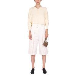 BELTED BERMUDA SHORTS