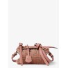 By The Way Soft Mini FF jacquard velvet and leather shoulder bag