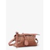 By The Way Soft Mini FF jacquard velvet and leather shoulder bag