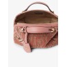 By The Way Soft Mini FF jacquard velvet and leather shoulder bag