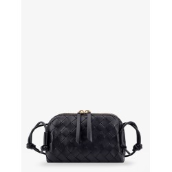 Concert Pouch leather shoulder bag with Intrecciato motif