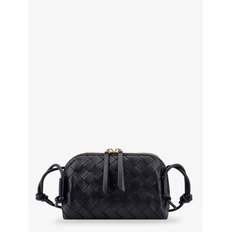 Concert Pouch leather shoulder bag with Intrecciato motif