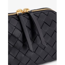 Concert Pouch leather shoulder bag with Intrecciato motif