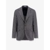 Herringbone wool and cashmere blazer