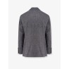 Herringbone wool and cashmere blazer