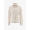 Nylon down jacket with virgin wool inserts