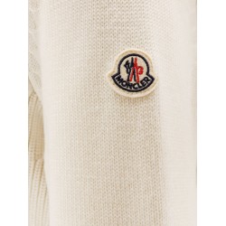 Nylon down jacket with virgin wool inserts
